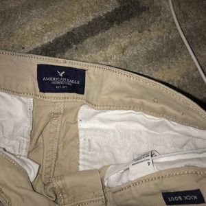 American Eagle boot cut khakis